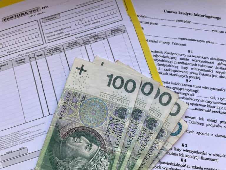 Polskie banknoty 100 zł na